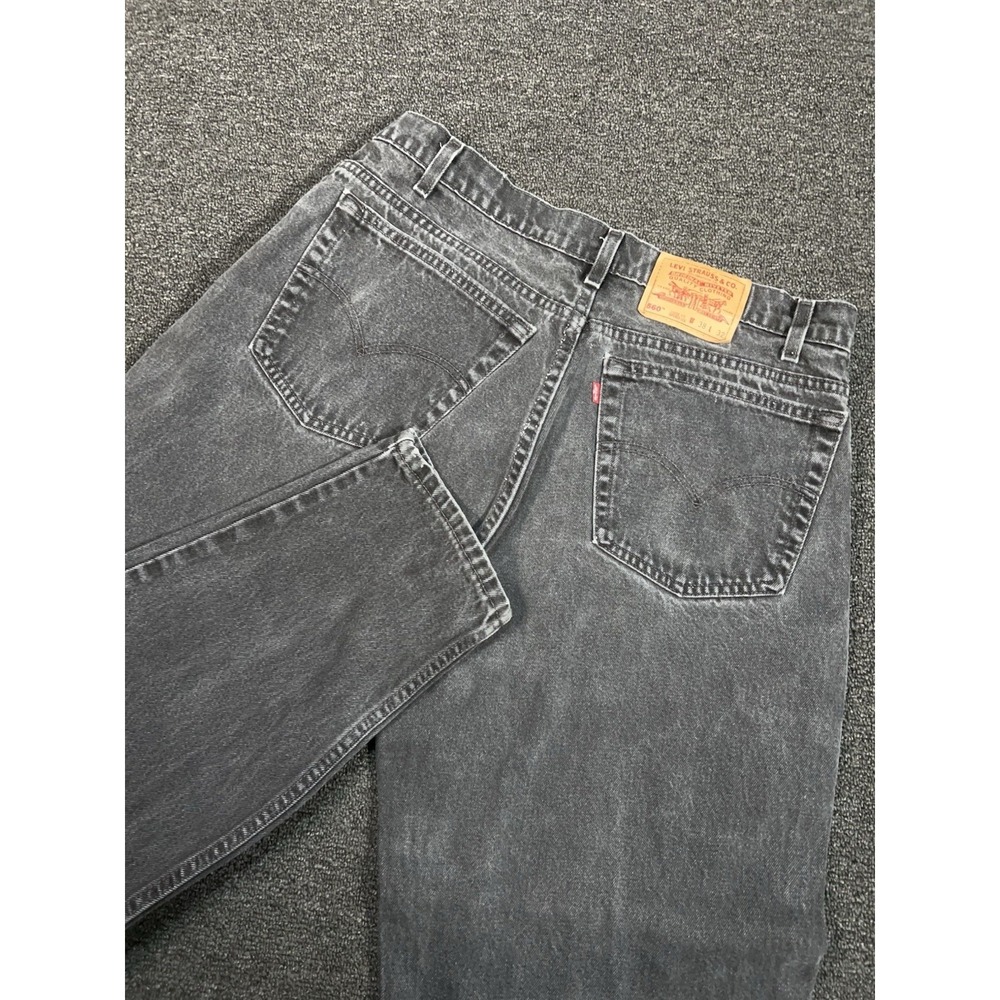 Vintage Levi's 560 Jeans Men's 38x32 (Fits 36x31) Black Faded Loose Made In USA